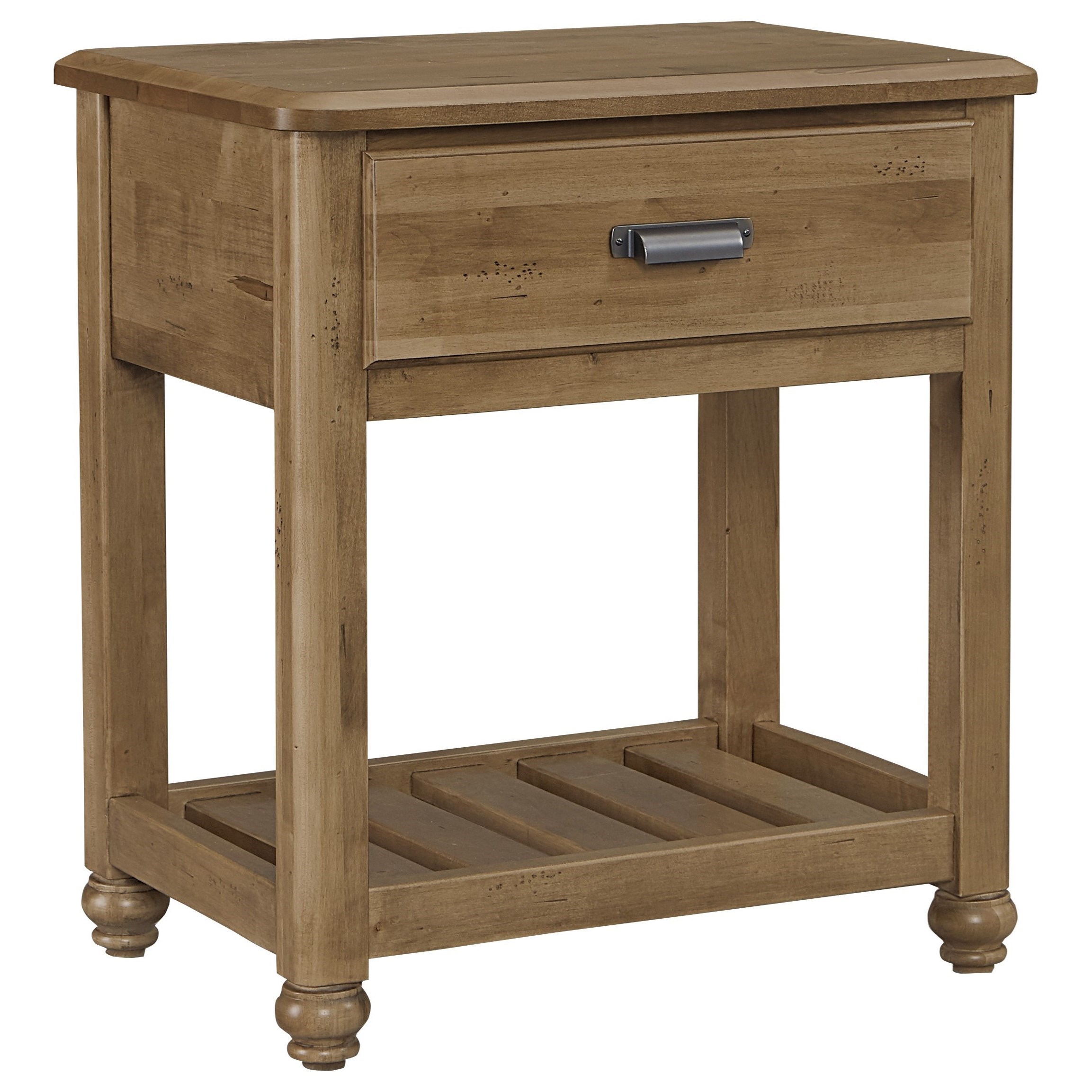 Vaughan Bassett American Maple Solid Wood Night Table 1 Drawer